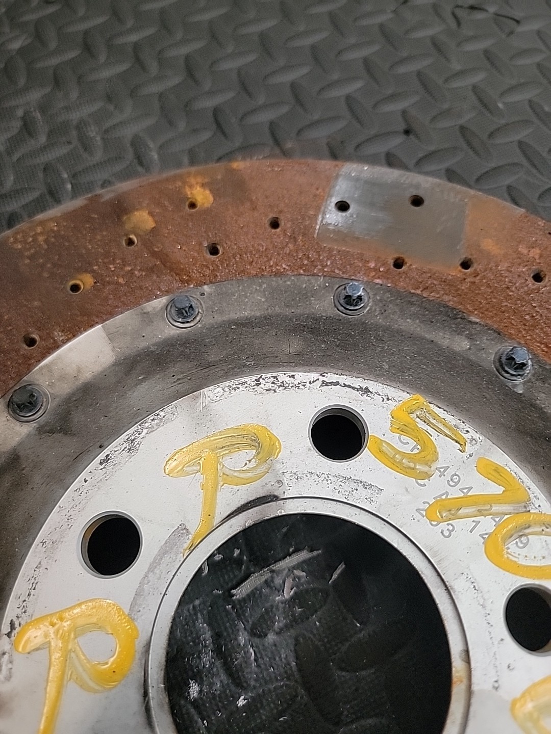2017 570 MCLAREN GT REAR LEFT BRAKE ROTOR OEM 