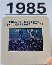 JIM JEFFCOAT 1985 NFL Transparency TV MEDIA SLIDE DALLAS COWBOYS ROOKIE