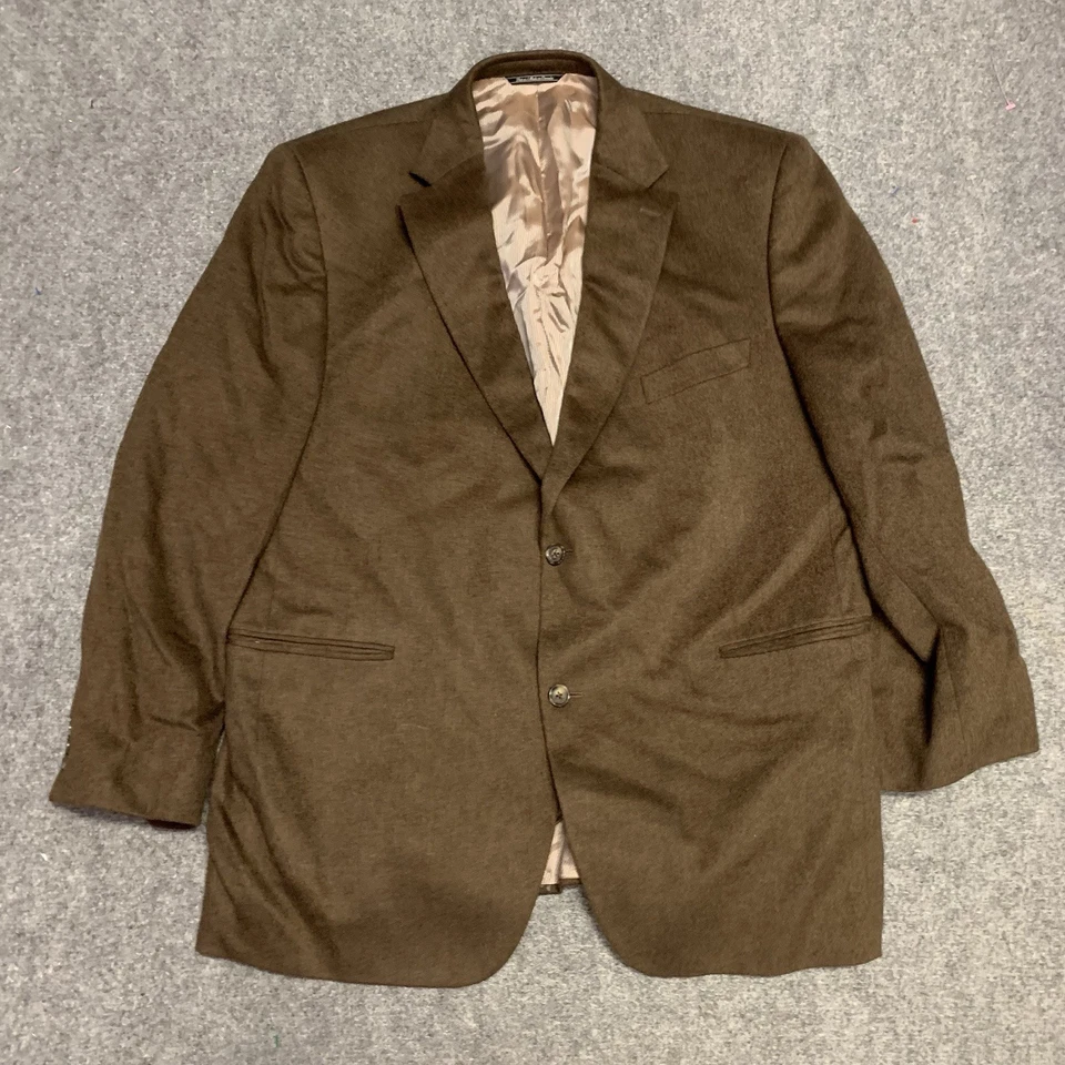 Jack Victor Cashmere and Mink Blazer 2 Botões Terno Jaqueta Masculina Luxo Canadá 46R - Imagem 2 de 4