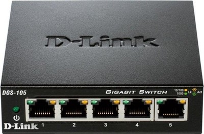 D-Link DGS-105/E Desktop Gigabit Switch, 5x RJ-45