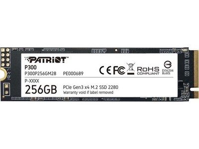 Patriot P300 M.2 2280 256GB PCIe Gen3 x4, NVMe 1.3 Internal Solid State Drive