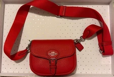 Deep Orange Lux PBBL Amelia SDL Coach Purse