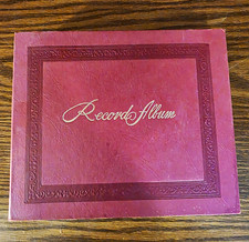 Vintage Decca Record Album Red Paper Carry Case/Wallet for 7" Vinyl Records 15