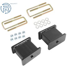 4 Rear Lift Blocks Kit W U-bolts 2007-2018 For Gmc Sierra Chevy Silverado 1500