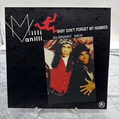 F46 Milli Vanilli Baby Don t Forget My Number Vinyl Maxi Hansa Gar Musikverlag