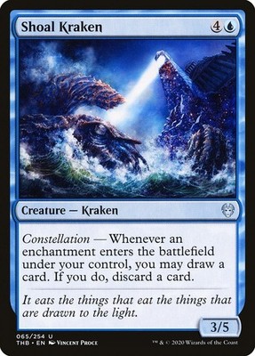 MTG Magic THB Theros Beyond Death - 1x EN NM 065 U Shoal Kraken