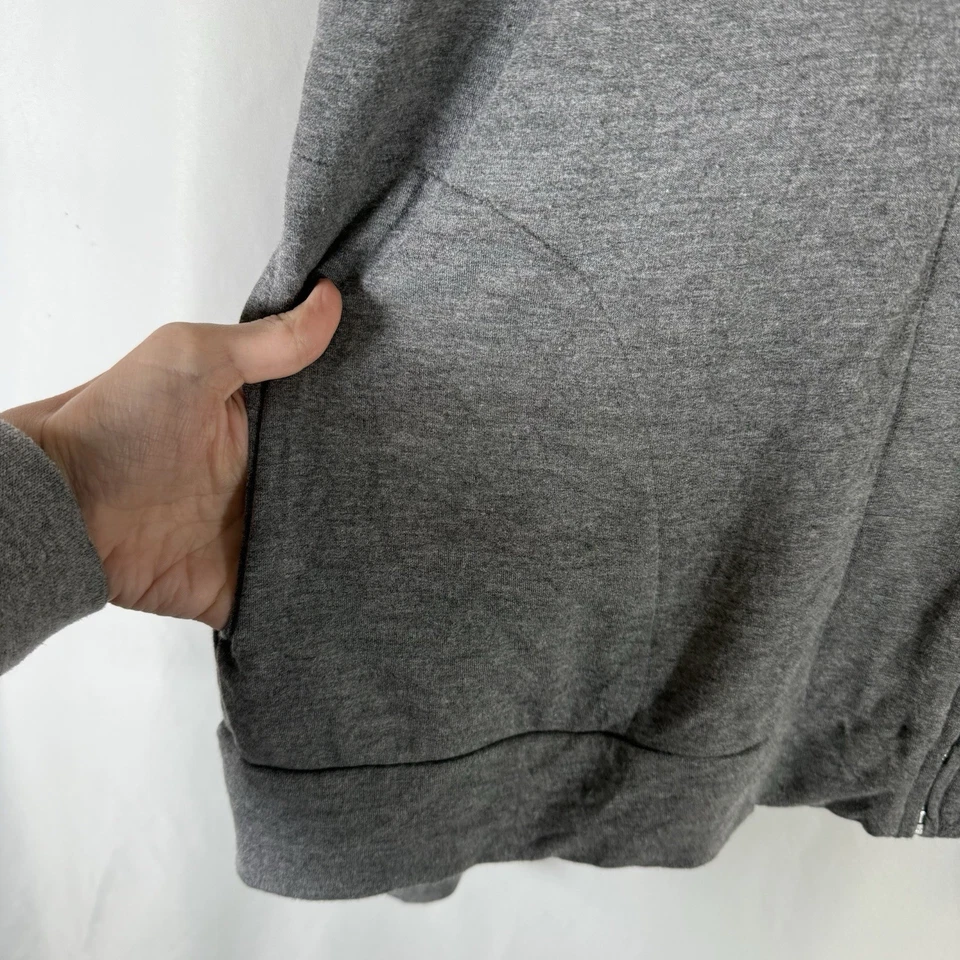 Sudadera con Capucha Soma Wknd Para Mujer XL Gris Cremallera Completa Bolsillos con Cordón Suave Foto 4 de 4