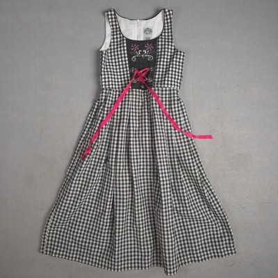 Hammerschmid Dirndl Dress Gingham Embroidered Oktoberfest Party Dress 128