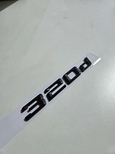 320d Emblem Zubehör für BMW 3er Schwarz matt Glanz Chrome Schriftzug Sticker NEU - Bild 4 von 6