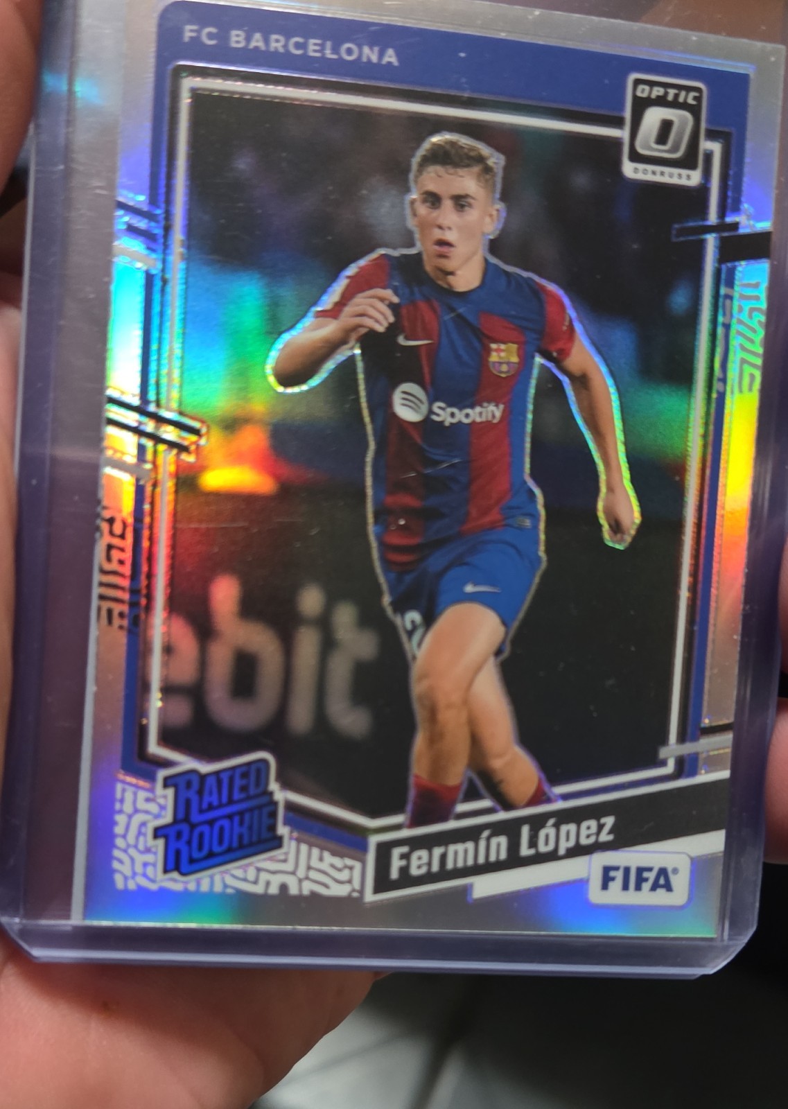 2023-24 Panini Donruss Fifa - Optic Rated Rookie Fermin Lopez #183 Holo Prizm...