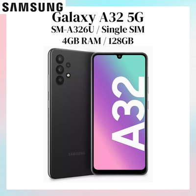 NEW Samsung Galaxy A32 5G Unlocked All Carriers 64GB Single SIM - Awesome Black