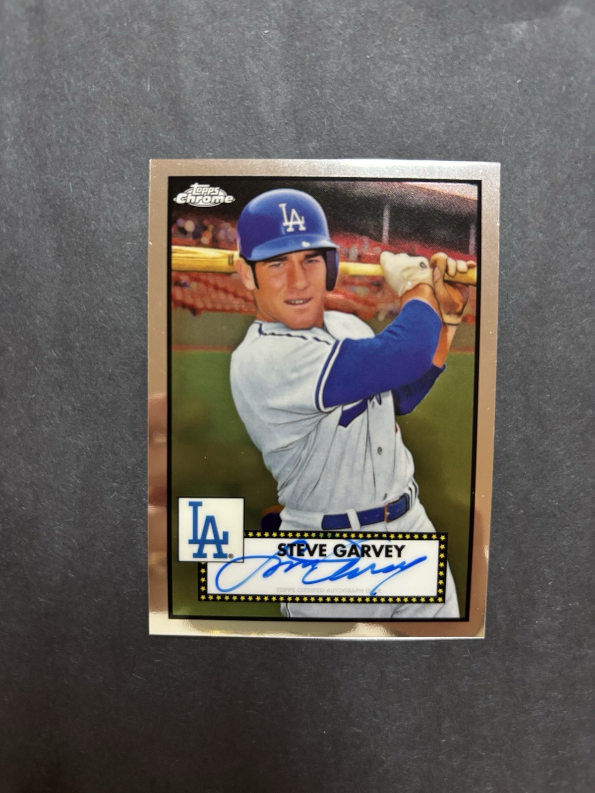2021 Topps Chrome Platinum Anniversary Auto Steve Garvey #PA-SGR Auto