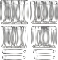 Sicherheitsnadeln Set, 120 StüCk In 4 GrößEn 31Mm 38Mm 45Mm 55Mm, Je 30 StüCk Pr