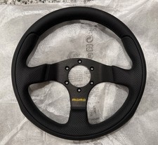 Momo Motorsport Team Street Steering Wheel Black Leather 300mm
