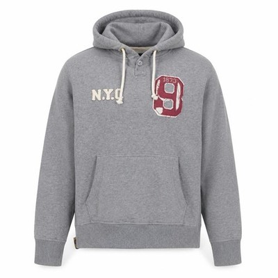 Lee Cooper Herren Pullover Hoodie Gr. XL Grau Langarm Kapuze Logo