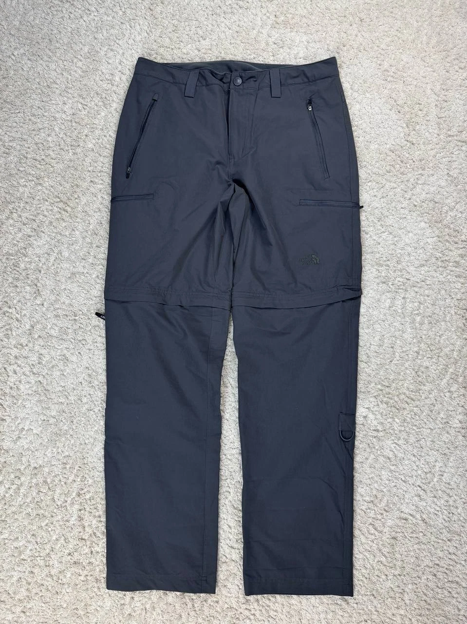 The North Face Pants Men's 34 Grey Convertible Zip Off Hiking Trail Outdoor pant