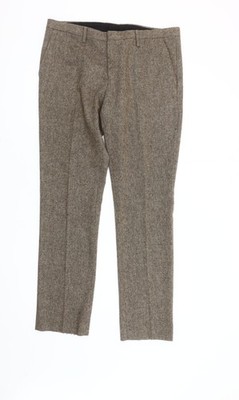 Braune Anzughose Herren UK-Größe 34R Topman normale Passform