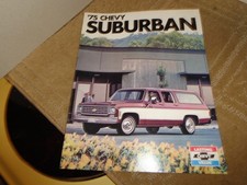 VTG NOS 1975 CHEVY SUBURBAN DEALER SALES BROCHURE ALL MODELS