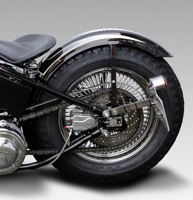 Heckfender Stahl 1,5mm Fender 200mm für Chopper Bobber Custombikes für 15 Zoll