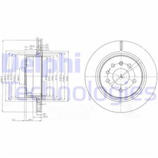 2X DELPHI BREMSSCHEIBEN HINTEN 286mm BELÜFTET PASSEND FÜR OPEL OMEGA | BG4043