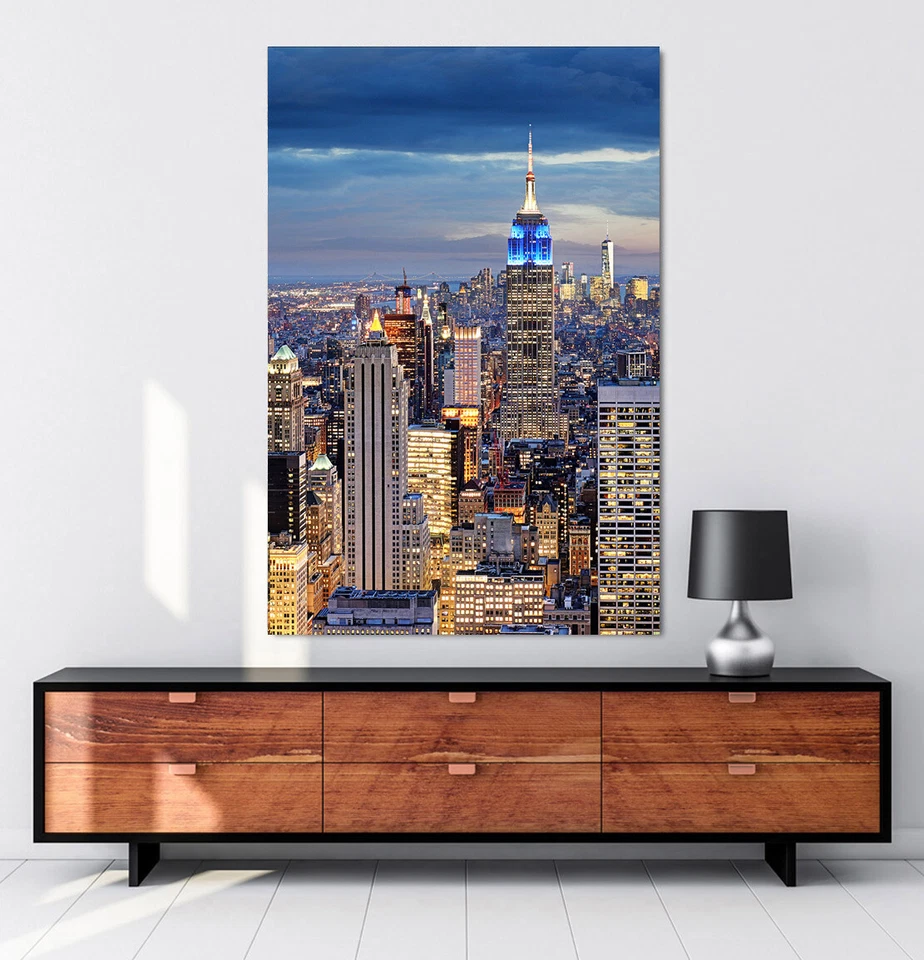 ACRYLGLAS WANDBILD NEW YORK CITY BILDER KUNSTDRUCK POSTER AMERIKA STADT - Bild 1 von 4