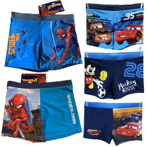 Boys Kids Spiderman Cars Mickey Swim 