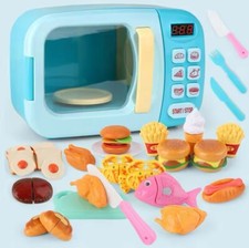 Kids Kitchen Set 3year Old + Microwave Oven Educational Toy Set