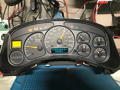 2003 Chevy TAHOE Dash Cluster Custom Red/Black Gauge Needle Set For 1999-2002 Chevy Silverado, Tahoe, Sierra Silverado Speedometer - Foto 4