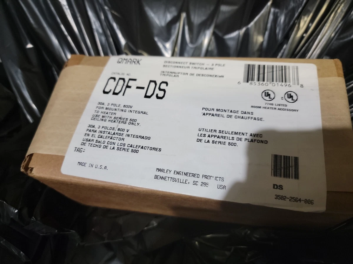 Qmark CDF-DS 30A 3-P 277V Disconnect Switch Unit 60 Hz | eBay