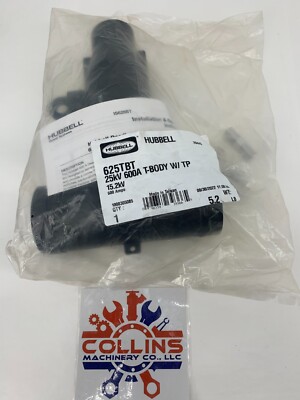 NEW Hubbell Power 625TBT 25kV 600A T-Body Deadbreak w/Test Point 15.2kV 600A