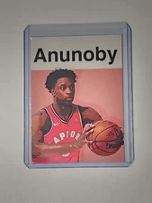 OG Anunoby Artist Signed Basketball Art Card 1/10