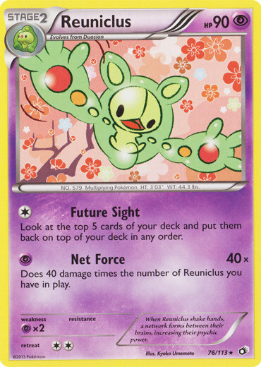 Pokemon - Reuniclus - 76/113 - Rare - Legendary Treasures - NM