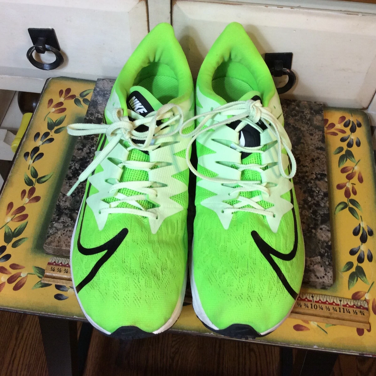 Nike Zoom Fly Rival Volt Green Running Shoes Men s CD7288 300 Size US 10.5