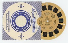 Desert Scenes Arizona 1940's Tan Front View-Master Reel 178