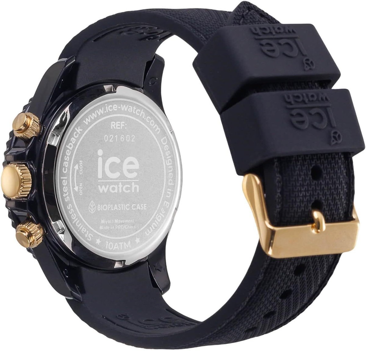 Ice-watch 021602 ICE chrono black gold medium 40mm chronograph | eBay