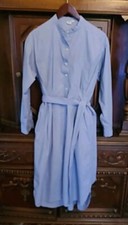 NWOT GAP Light Blue Chambray LS Shirtdress Pleat Bodice MIDI Dress Pockets