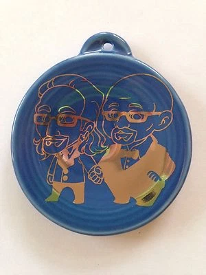 Fiesta Ornament "Kit & Rick" 2015 Wedding Favor LAPIS
