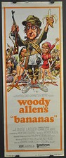 BANANAS 1971 Original 14X36 MOVIE POSTER WOODY ALLEN LOUISE LASSER