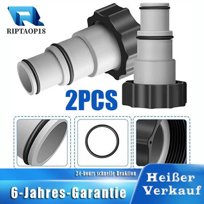 2x Swimming Pool Schwimmbecken Adapter A Pumpe Schlauch Spezialadapter für INTEX