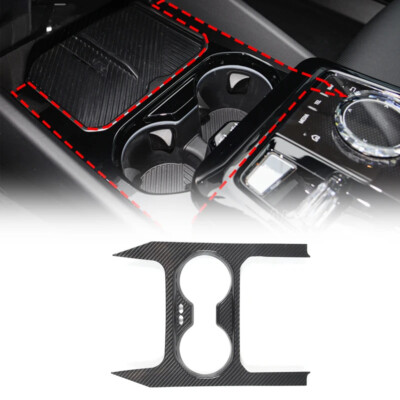 Real Carbon Fiber Car Center Console Water CupTrim For BMW 5 Series G60 2024 
