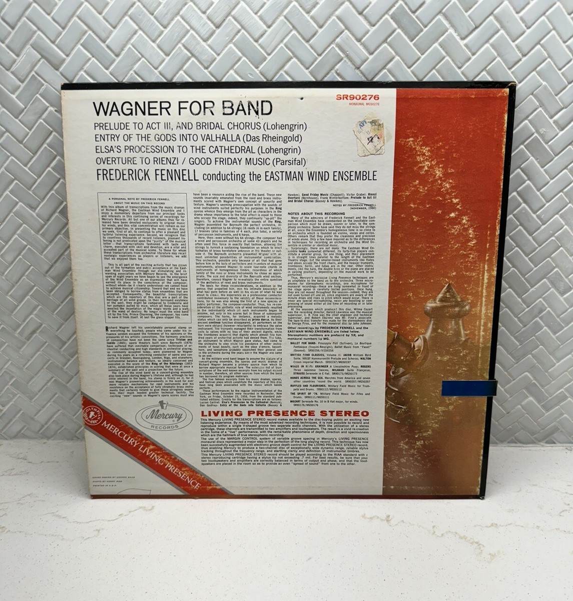 Wagner for Band Vinyl LP Record 1961 Mercury Living Presence