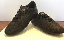 Adidas Nemeziz Soccer Cleats Size 3  1/2 US Black With Gold Trim EG3175