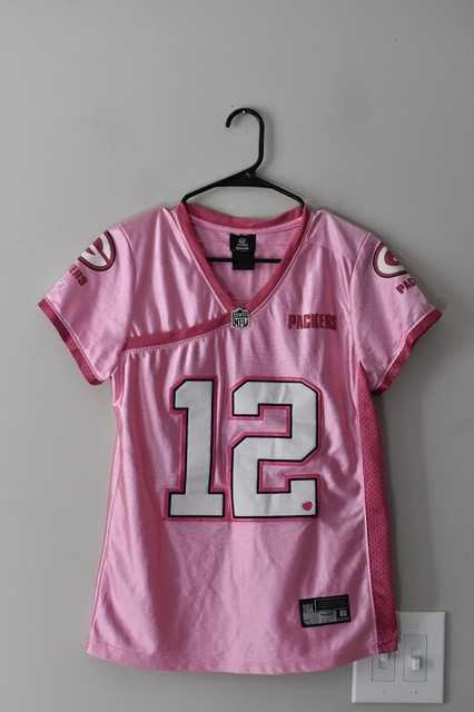 youth pink green bay packers jersey