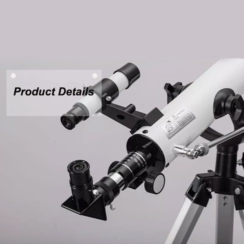 IMeshbean 70mm Aperture, 300mm Focal Length Astronomical Telescope - 150X, With Phone Adapter