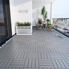 11 x Decking Tiles Garden Patio Balcony Interlocking Composite Decking Floor DIY