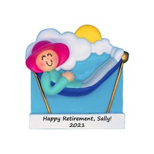 Personalized Christmas Ornament - Female I'm Retired and Loving It