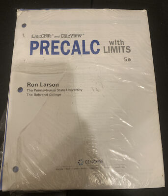 Precalc with Limits 5E with CalcChat and CalcView, Ron Larson, W/Access Code