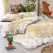 Duvet Cover Set Hippie Bohemian Indian Mandala King Size Quilt Doona Comforter