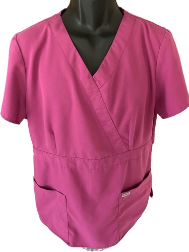 Grey's Anatomy by Barco Scrub Top Women's XL Lavender V-Neck Short Sleeve - Picture 1 of 8