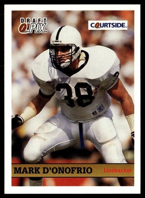 1992 Courtside Mark D'Onofrio Rookie Penn State Nittany Lions #31